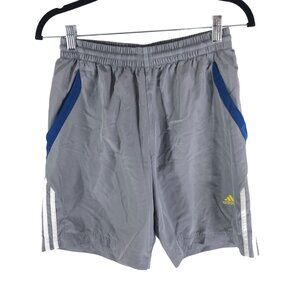 Adidas Mens Climacool Gray Athletic Shorts Drawstring Size S